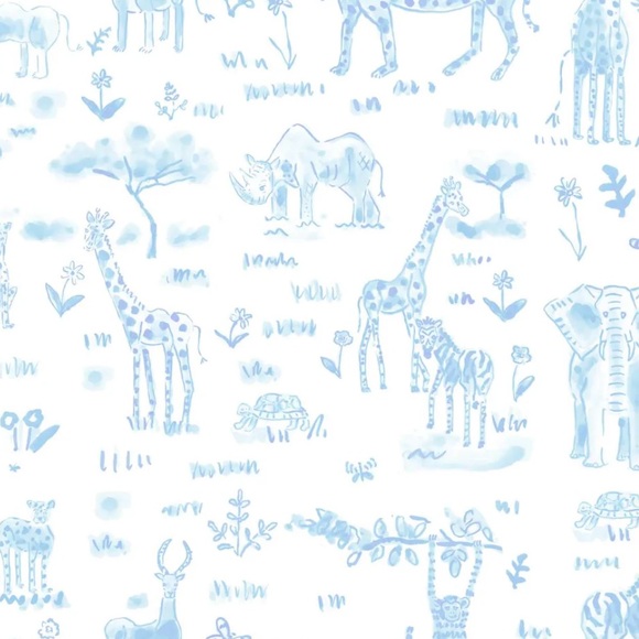Other - Evelyn Henson Safari Blue Wallpaper roll